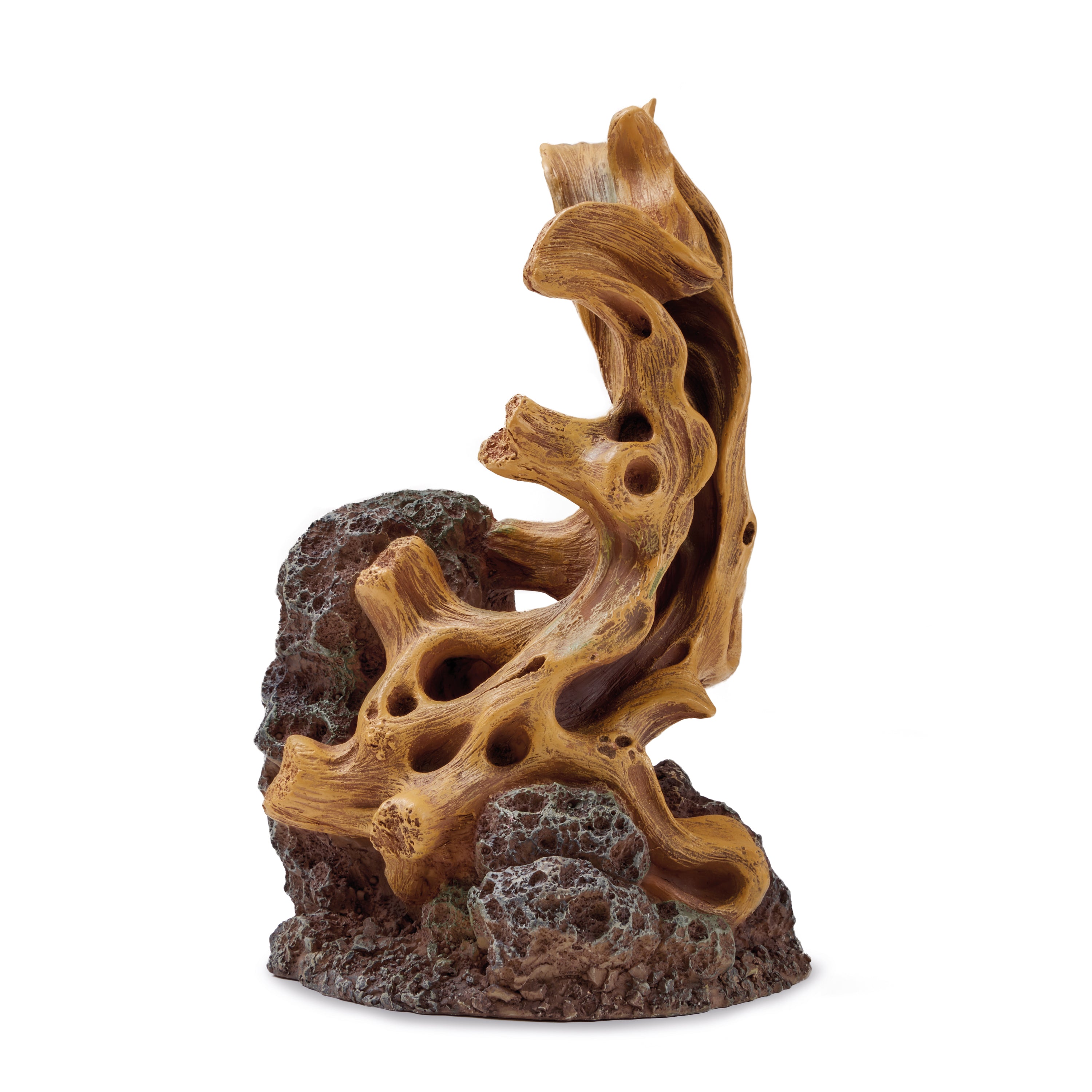 Wood on Stone Sculpture