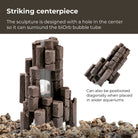 Volcanic Décor Set has a striking centerpiece