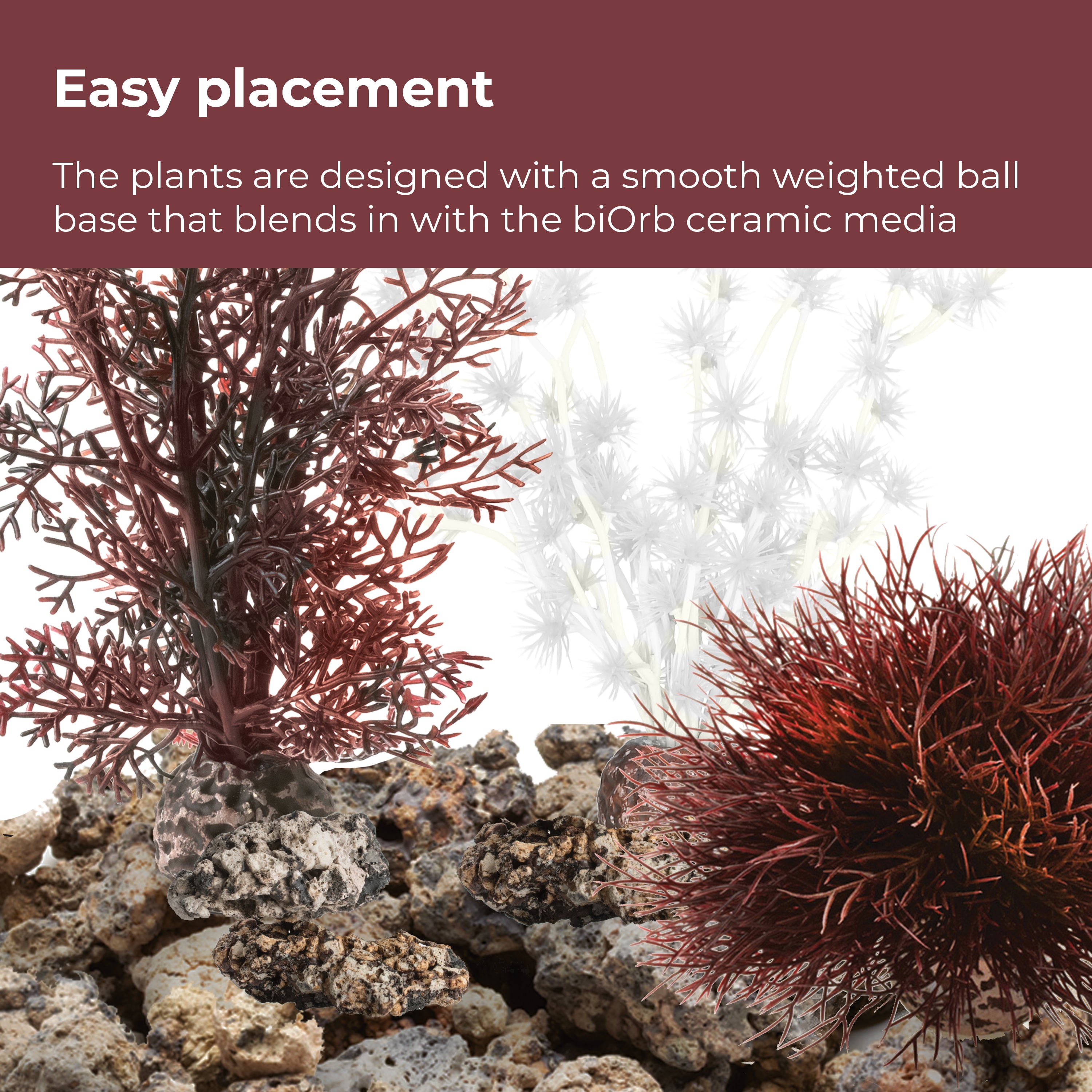 Reef Rock Décor Set easy placement of plants