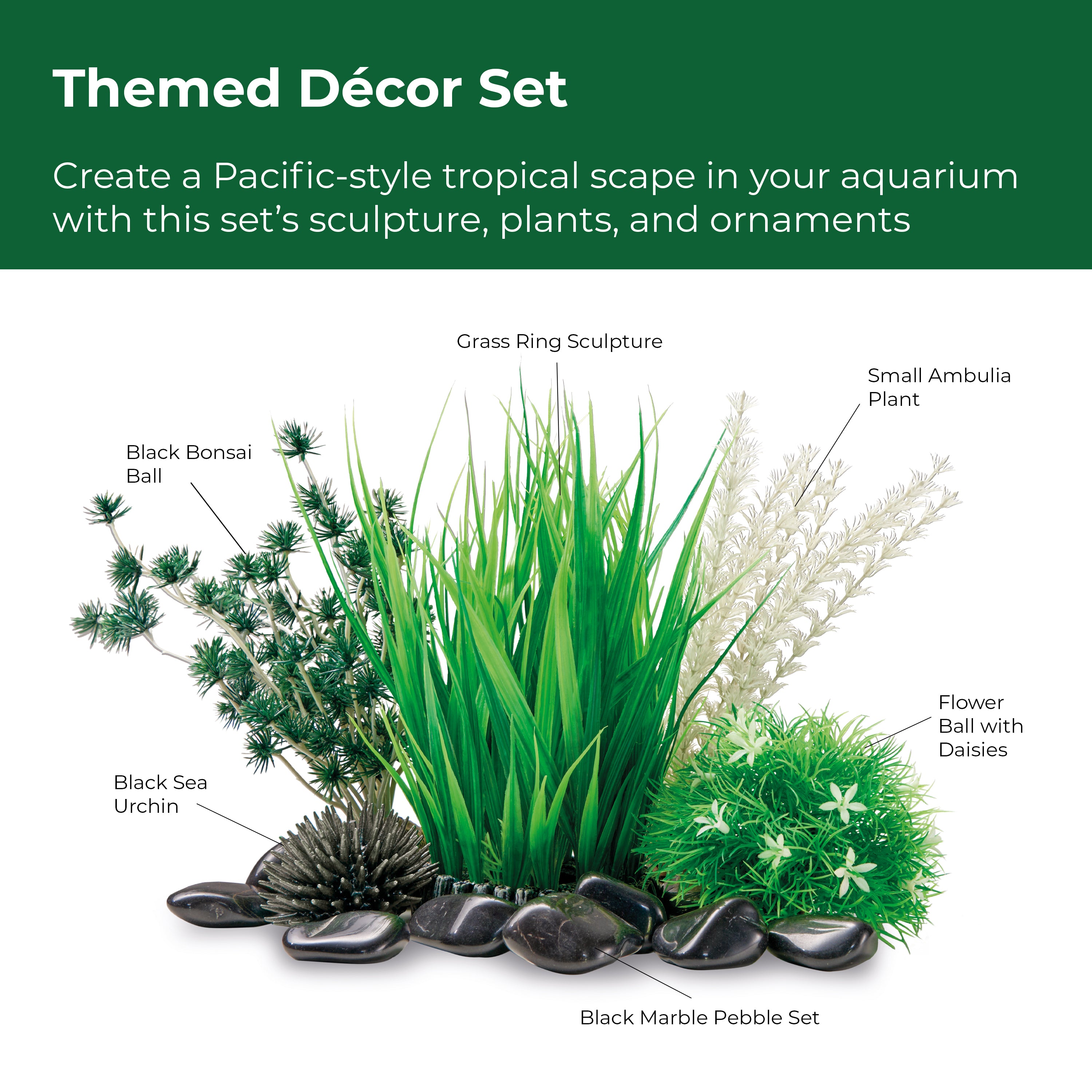 What's included in the Tuvalu Décor Set