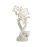 Medium White Fan Coral Sculpture