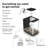 Everything you need to get started FLOW 15 Aquarium with Standard Light - 4 gallon