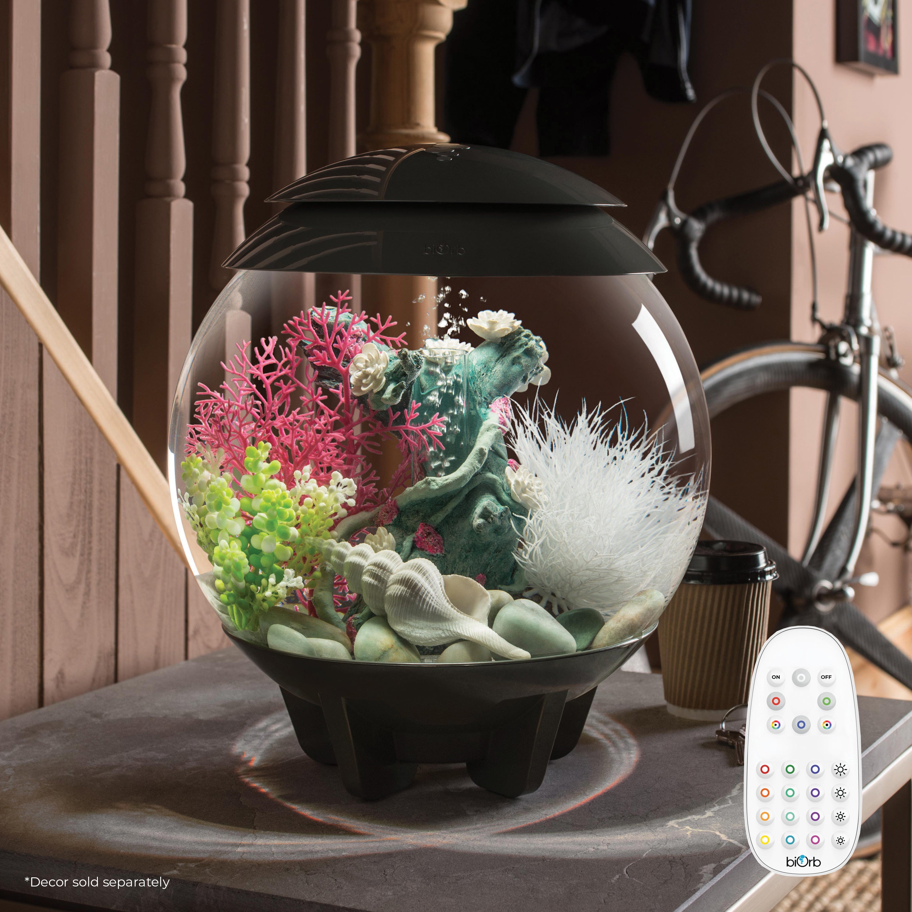 Get inspiration for your aquarium HALO 15 Aquarium with MCR Light - 4 gallon available in grey