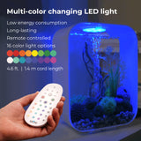 LIFE 15 Aquarium with MCR Light - 4 gallon features Multi-color changing LED light