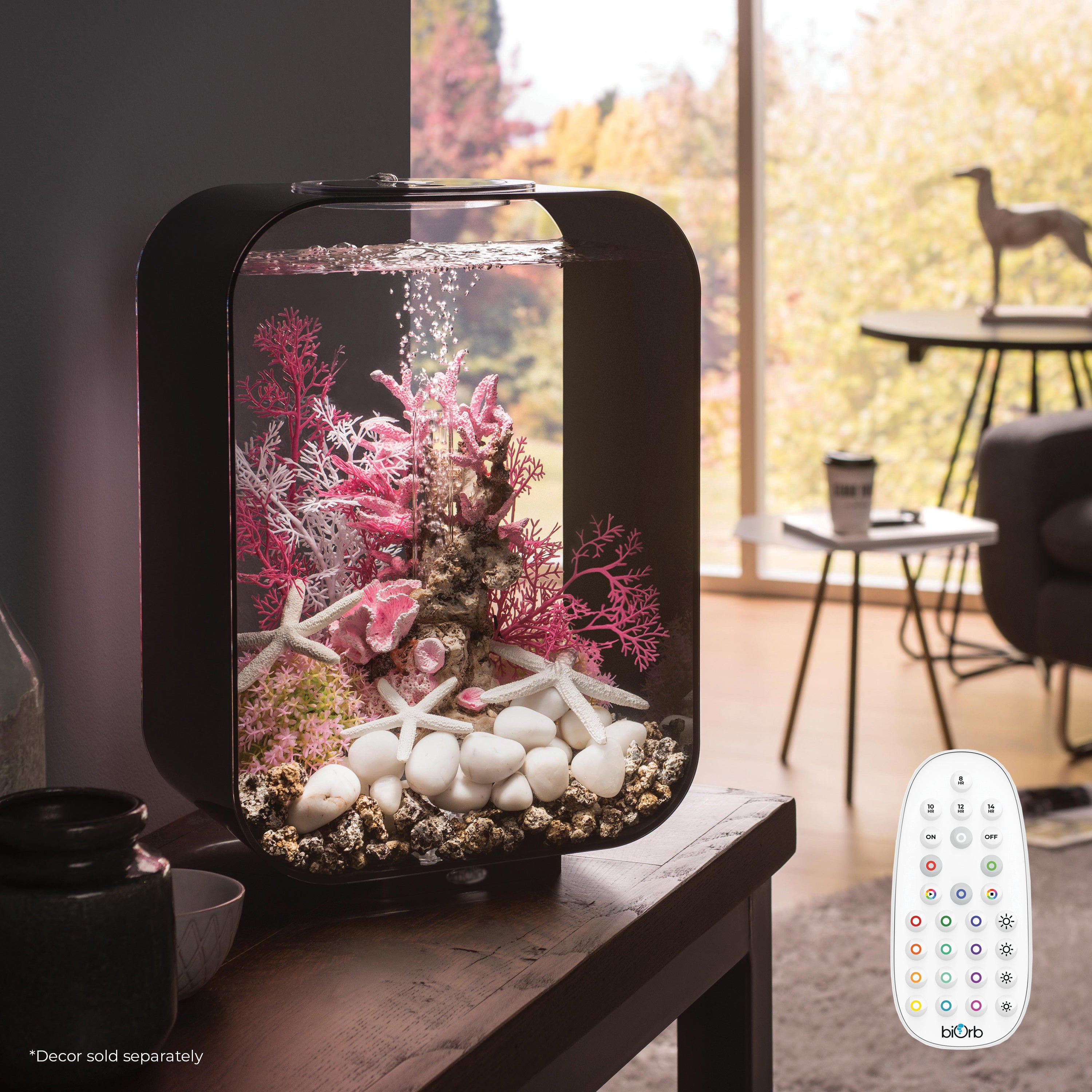 Get inspiration for your aquarium LIFE 15 Aquarium with MCR Light - 4 gallon available in black